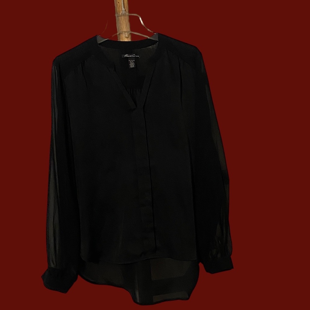 Kenneth Cole sheer top size XL.